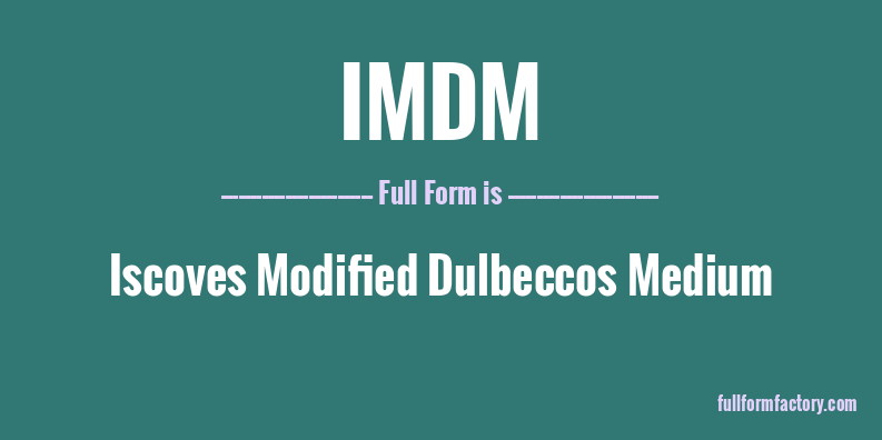 imdm-full-form