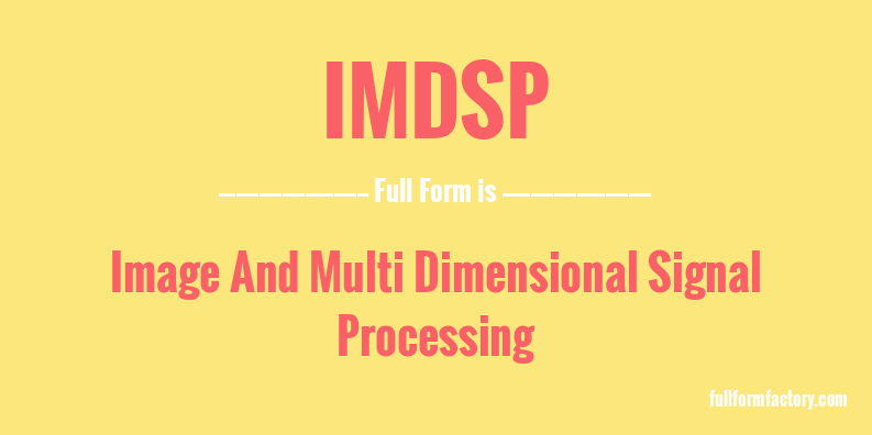 imdsp-full-form