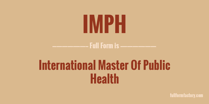 imph-full-form
