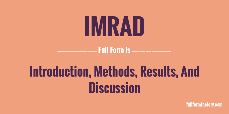 imrad-full-form