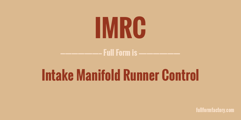 imrc-full-form