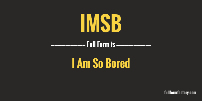 imsb-full-form