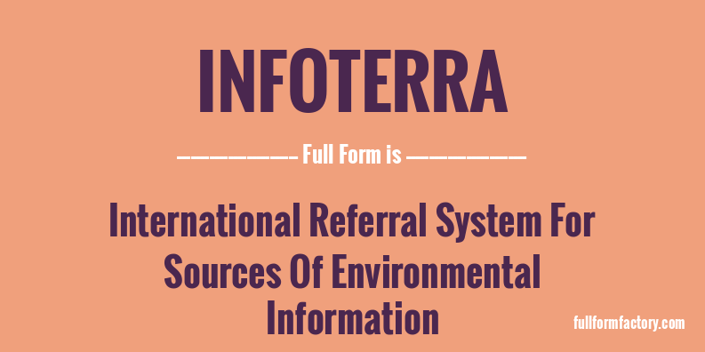 infoterra-full-form