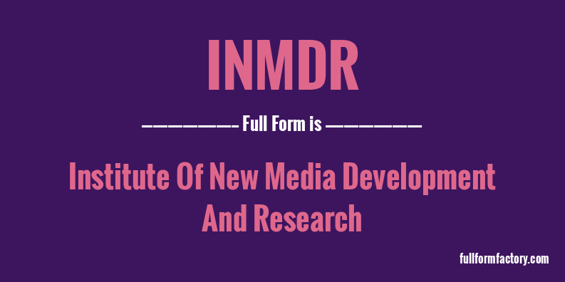 inmdr-full-form