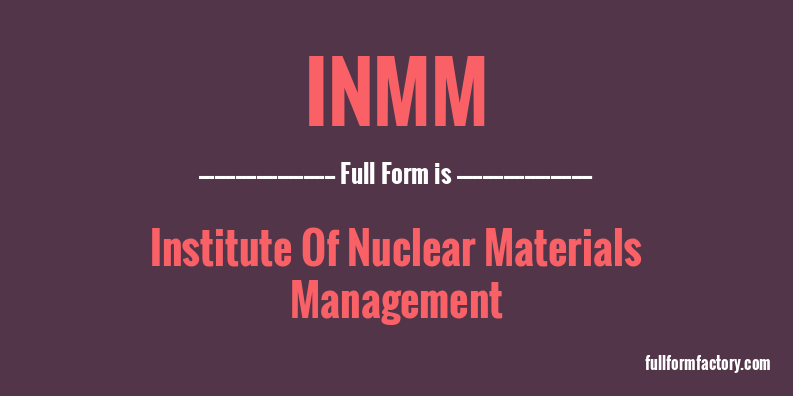 inmm-full-form