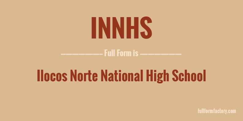 innhs-full-form