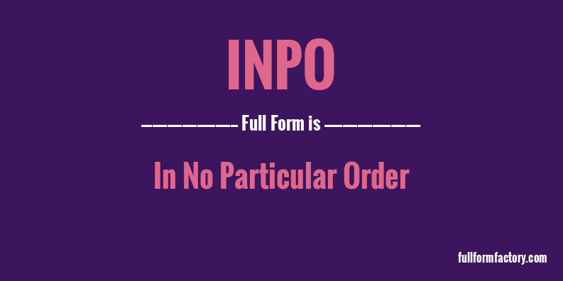inpo-full-form