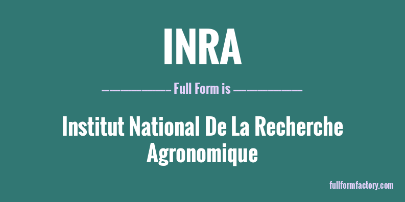 inra-full-form