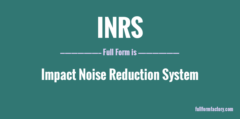 inrs-full-form