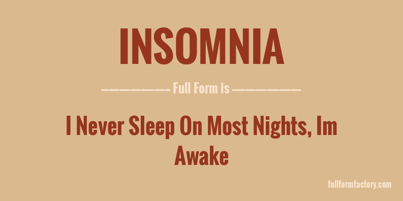 insomnia-full-form