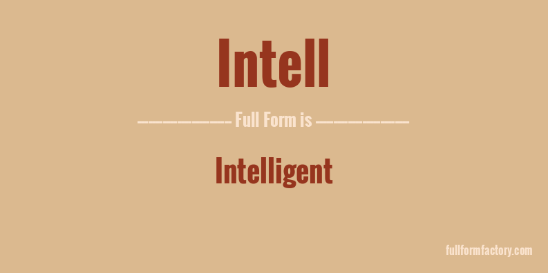 intell-full-form