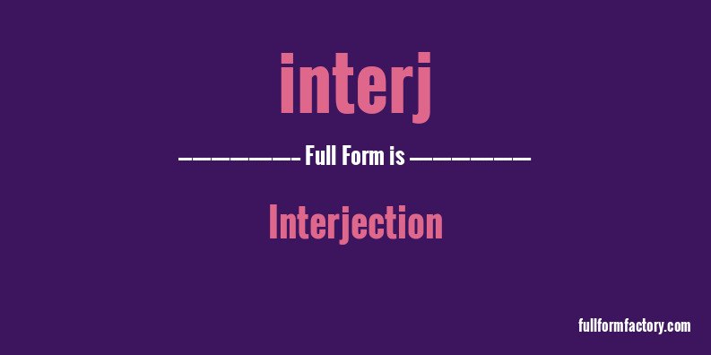 interj-full-form