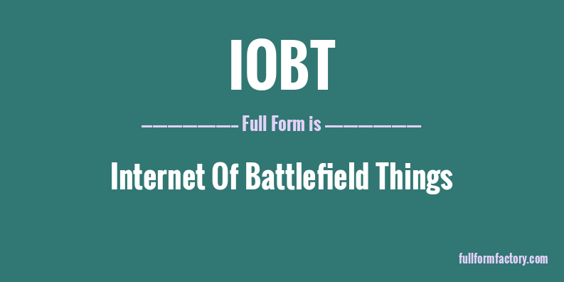 iobt-full-form