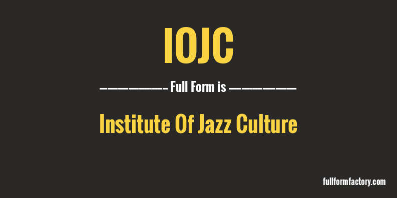iojc-full-form