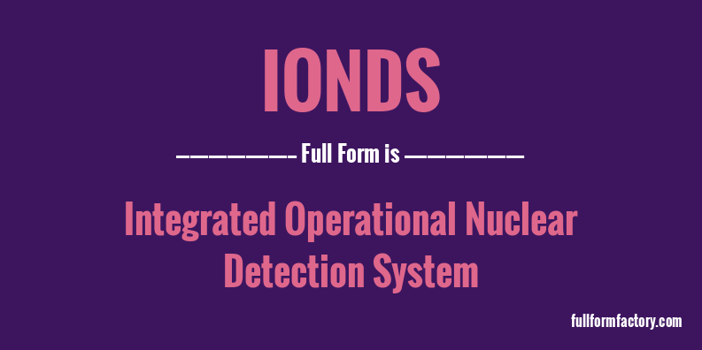 ionds-full-form