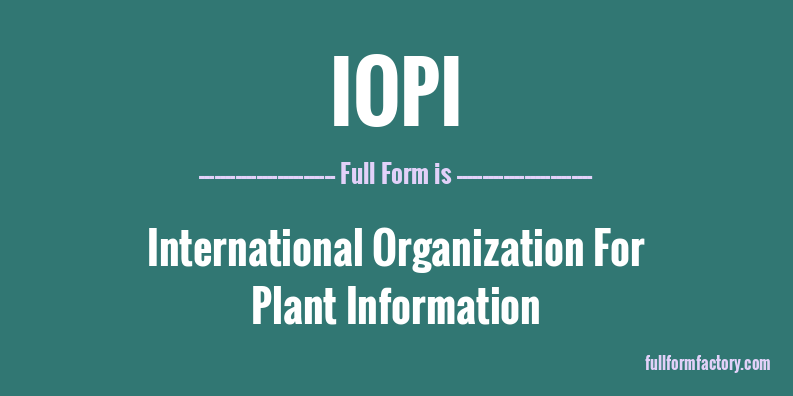 iopi-full-form