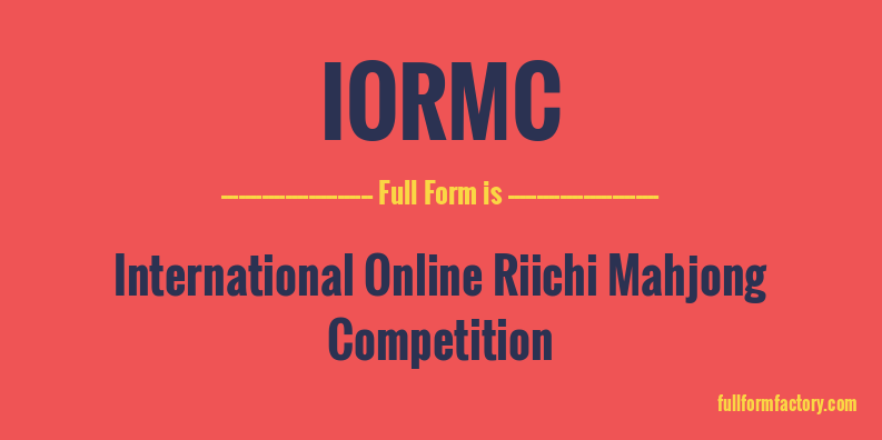iormc-full-form