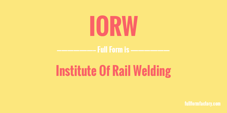 iorw-full-form