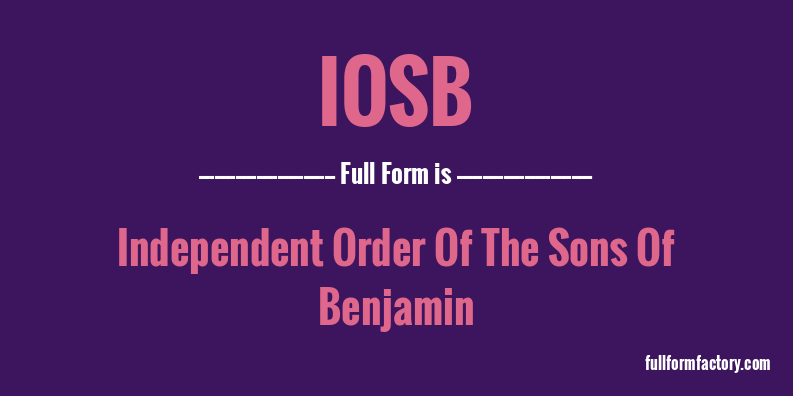 iosb-full-form