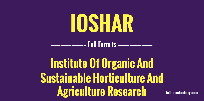 ioshar-full-form