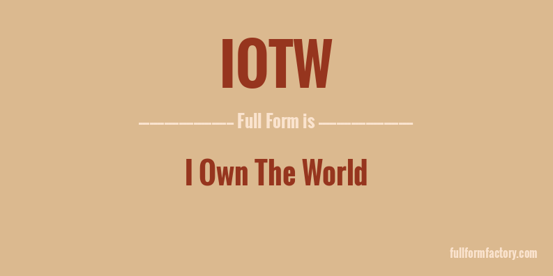 iotw-full-form