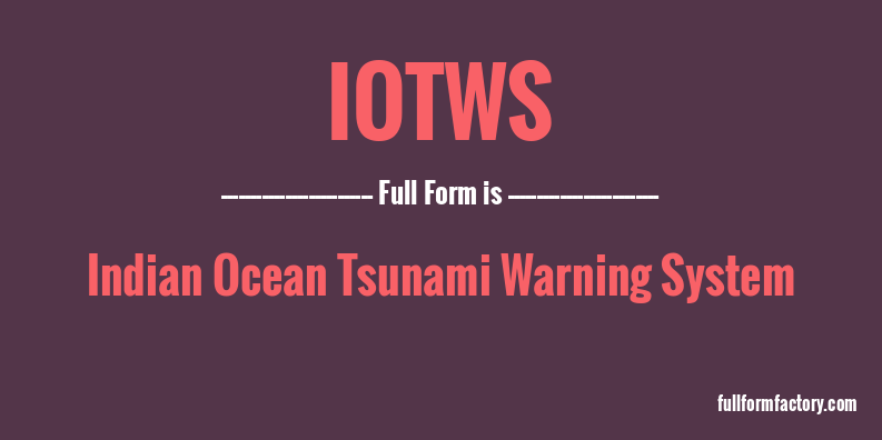 iotws-full-form