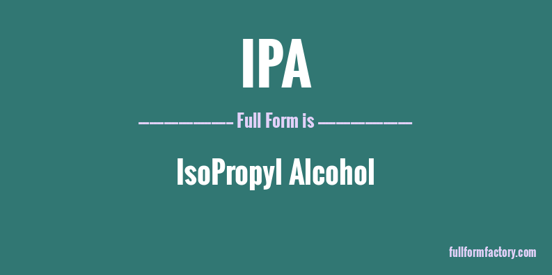 ipa-full-form