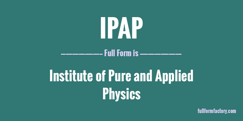 ipap-full-form