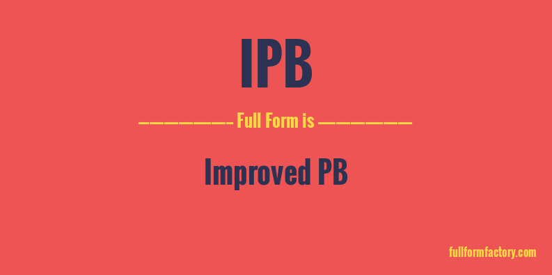 ipb-full-form
