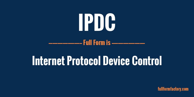ipdc-full-form