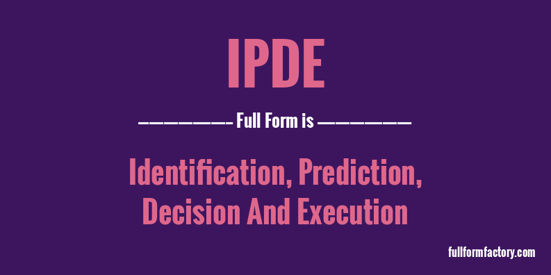ipde-full-form