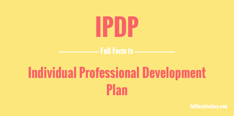 ipdp-full-form