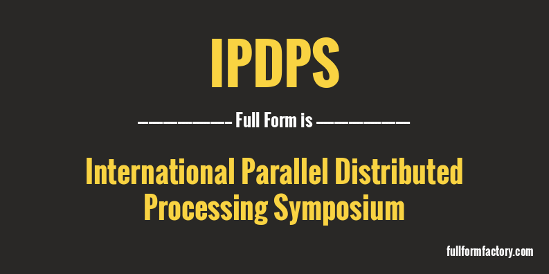 ipdps-full-form