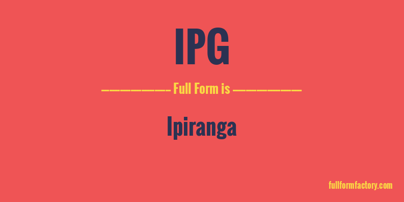 ipg-full-form