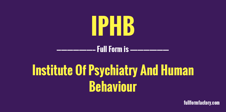 iphb-full-form