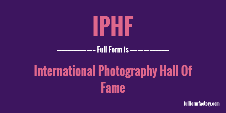 iphf-full-form