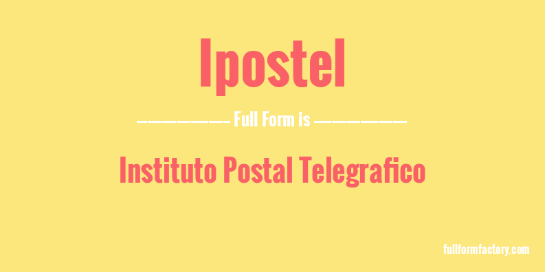 ipostel-full-form