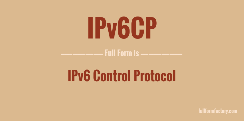 ipv6cp-full-form