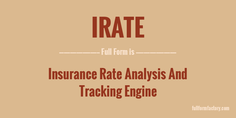 irate-full-form