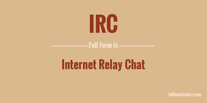 irc-full-form