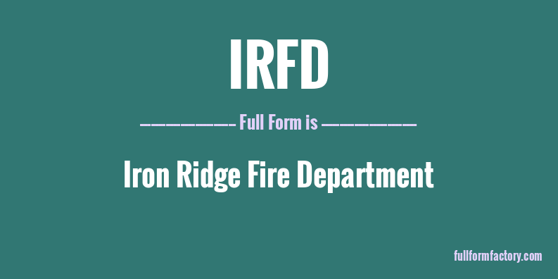 irfd-full-form