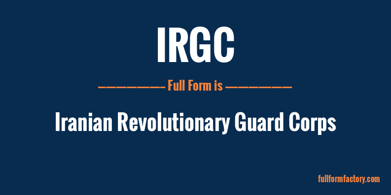 irgc-full-form