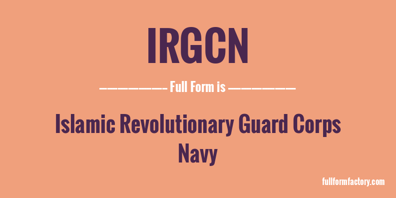 irgcn-full-form