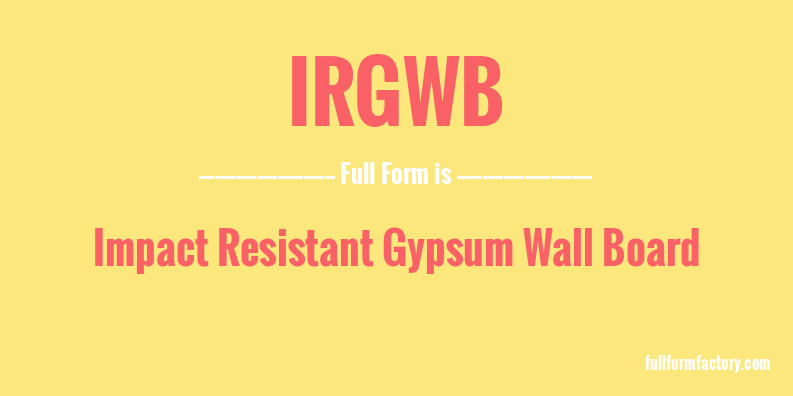 irgwb-full-form