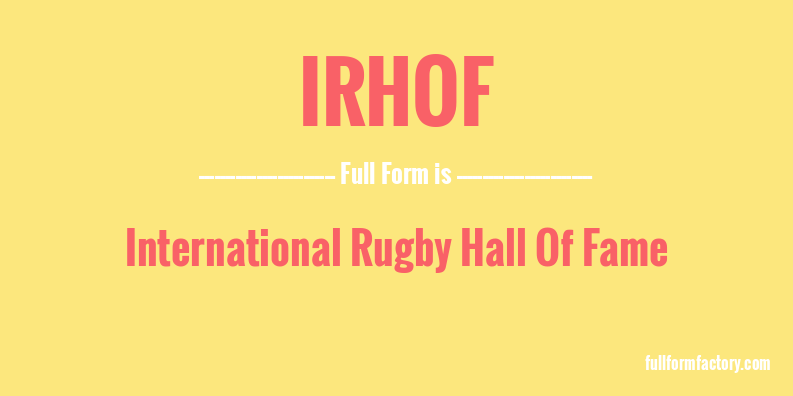 irhof-full-form