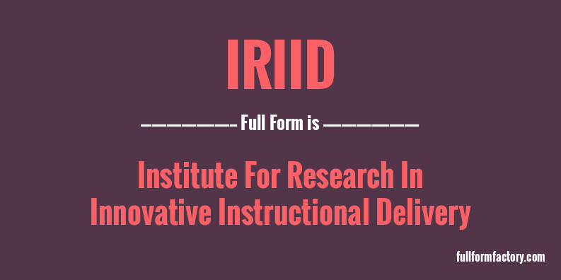iriid-full-form