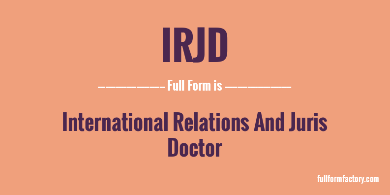 irjd-full-form