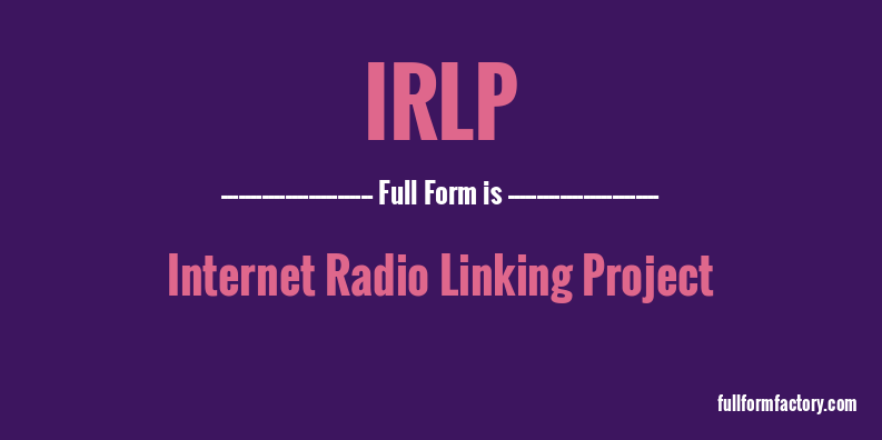 irlp-full-form