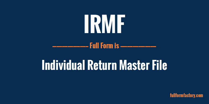 irmf-full-form
