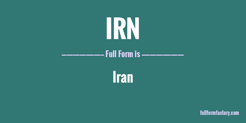 irn-full-form